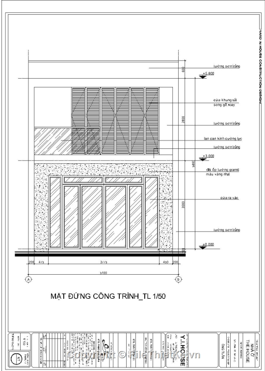 thiết kế nhà phố 1 tầng,nhà phố 1 tầng 5.1x13.8m,Thiết kế nhà phố 1 tầng,bản vẽ nhà phố 1 tầng